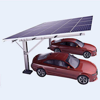 Residential Carport Solar Systems Aluminum Alloy  PV Panel Support System 130mph Wind Load Custom Size Car Shed Parking