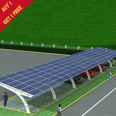 سعر جيد 60kw مرآب أنظمة الطاقة الشمسية لميناء وقوف السيارات لوحة فرملس PV أرضية تصاعد مواقف السيارات الشمسية الانترنت