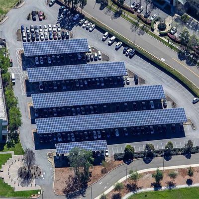 سعر جيد لوحة بدون إطار مفتوحة الأرضية Q345 6063 أنظمة تركيب PV لمرآب الانترنت