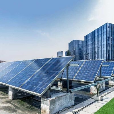 سعر جيد نظام تركيب الرف الشمسي للسقف الخرساني المسطح القابل للإمالة 20 درجة ISO14001 الانترنت
