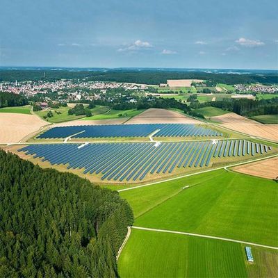 0-60 درجة مؤطرة أو بدون إطار أنظمة PV مثبتة على الأرض