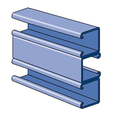 Q235B Q345B قناة الصلب المجلفن C للأنظمة الكهروضوئية