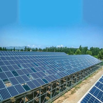 سعر جيد حماية ضد الصدأ الدفيئة الكهروضوئية تركيب هيكل تحميل الرياح 60m / s الانترنت