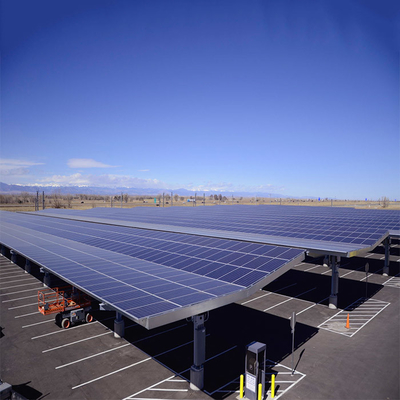 سعر جيد On / Off Grid BIPV Solar Carport mounting system نظام التركيب الشمسي للهيكل الشمسي الانترنت