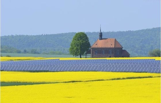 سمك 0.5 مم - 15 مم قوس الطاقة الشمسية الصلب المجلفن تصاعد الأرض الشمسية