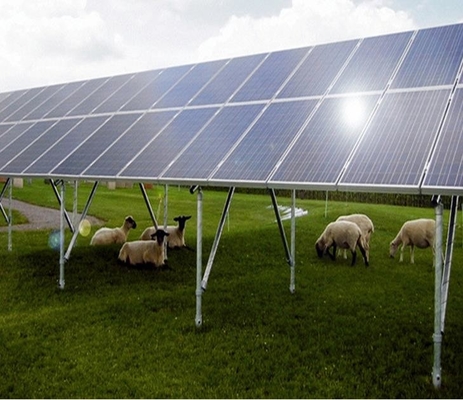 سعر جيد SGS Open Field Solar Mounting Structure مع نظام تركيب شمسي للأساس الخرساني الانترنت